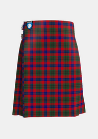 Traditional_Abernethy_Tartan_kilt_10333_front_image_with_pleated_design_and_adjustable_buckles_for_men
