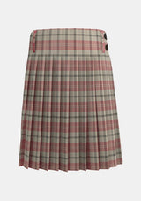 Traditional_Ailsa_Pink_Tartan_kilt_back_image_with_pleated_design_and_adjustable_buckles_for_men