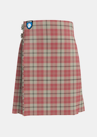 Traditional_Ailsa_Pink_Tartan_kilt_front_image_with_pleated_design_and_adjustable_buckles_for_men