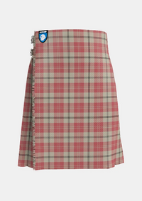 Traditional_Ailsa_Pink_Tartan_kilt_front_image_with_pleated_design_and_adjustable_buckles_for_men