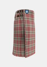 Traditional_Ailsa_Pink_Tartan_kilt_right_image_with_pleated_design_and_adjustable_buckles_for_men