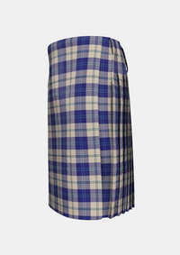 Traditional_Ailsa_Royal_Blue_Tartan_kilt_left_image_with_pleated_design_and_adjustable_buckles_for_men