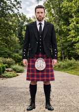Traditional_Ainslie_Tartan_2187_Kilt_and_Argyle_Jacket_Kilt_Outfit_front_image