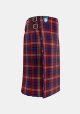 Traditional_Ainslie_Tartan_kilt_right_image_with_pleated_design_and_adjustable_buckles_for_men