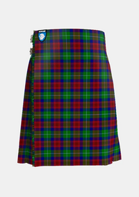 Traditional_Akins_Clan_Tartan_kilt_front_image_with_pleated_design_and_adjustable_buckles_for_men