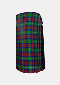 Traditional_Akins_Clan_Tartan_kilt_left_image_with_pleated_design_and_adjustable_buckles_for_men