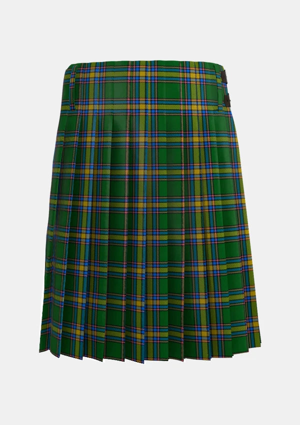 Traditional_Alberta_Tartan_kilt_back_image_with_pleated_design_and_adjustable_buckles_for_men