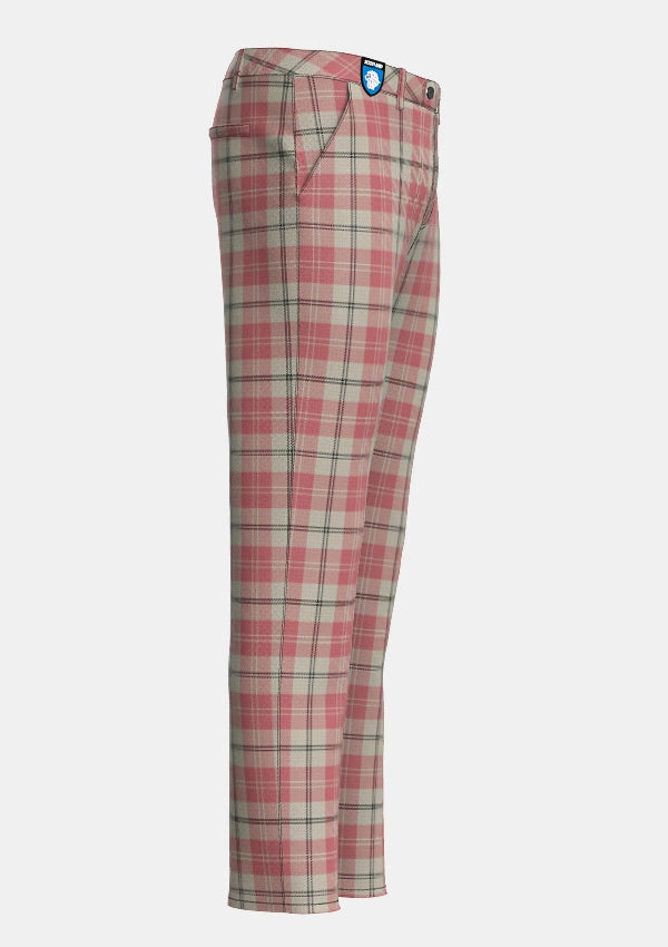 Alisa Pink Tartan Trouser