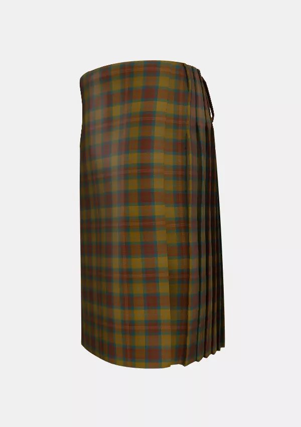 Traditional_Allen_Northumbrian_Hunting_Tartan_10573_kilt_left_image_with_pleated_design_and_adjustable_buckles_for_men