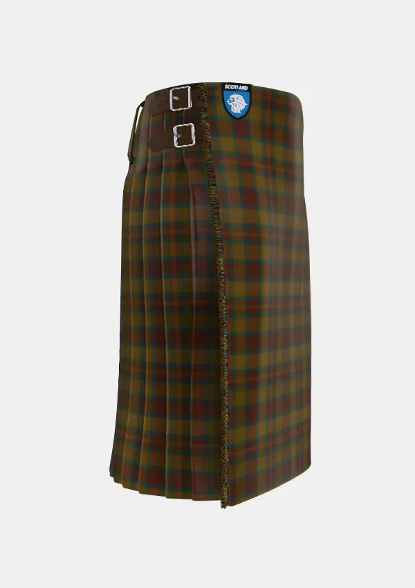 Traditional_Allen_Northumbrian_Hunting_Tartan_10573_kilt_right_image_with_pleated_design_and_adjustable_buckles_for_men
