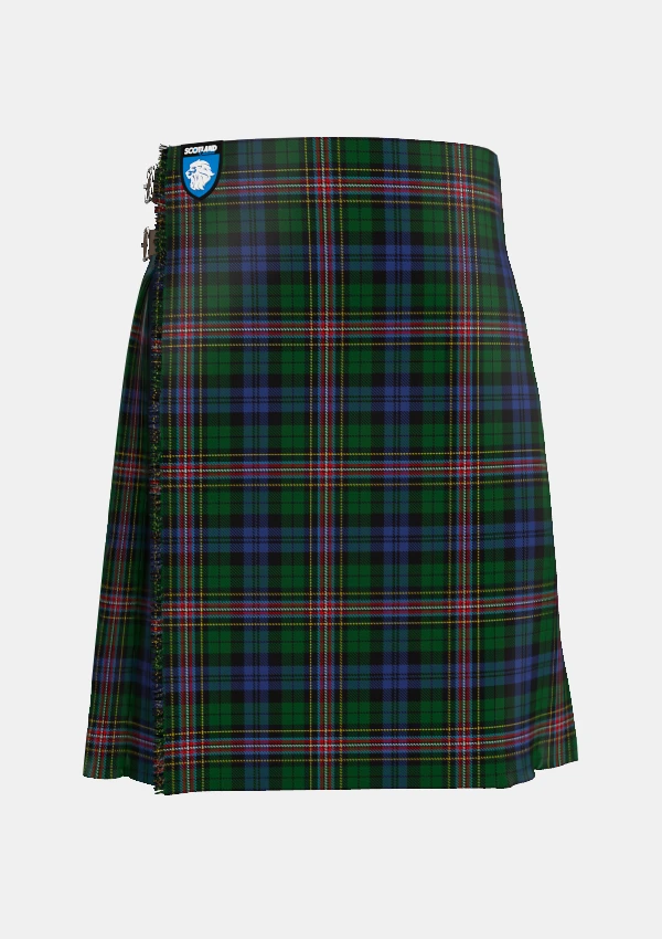 Traditional_Allison_tartan_303_kilt_front_image_with_pleated_design_and_adjustable_buckles_for_men