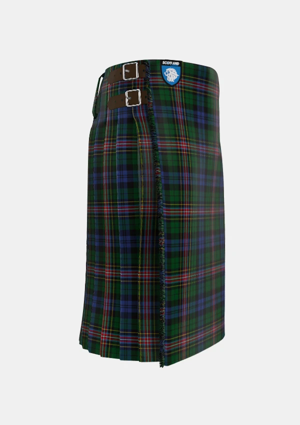 Traditional_Allison_tartan_303_kilt_right_image_with_pleated_design_and_adjustable_buckles_for_men
