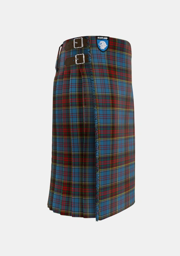 Traditional_Anderson_MacGregor_Hastie_1_Tartan_1348_kilt_right_image_with_pleated_design_and_adjustable_buckles_for_men