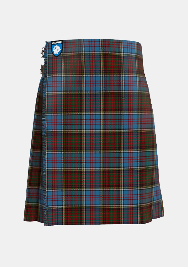 Traditional_Anderson_MacGregor_Hastie_3_Tartan_1393_kilt_front_image_with_pleated_design_and_adjustable_buckles_for_men