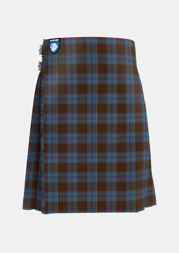 Traditional_Anderson_MacGregor_Hastie_4_Tartan_1395_kilt_front_image_with_pleated_design_and_adjustable_buckles_for_men