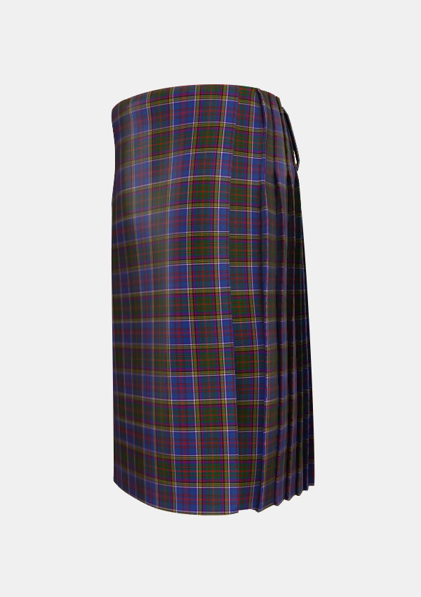 Traditional_Anderson_W_L_Anderson_Stirling_Tartan_1346_kilt_left_image_with_pleated_design_and_adjustable_buckles_for_men