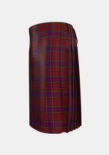 Traditional_Anderson_of_Kinnedear_Red_Tartan_3015_kilt_left_image_with_pleated_design_and_adjustable_buckles_for_men