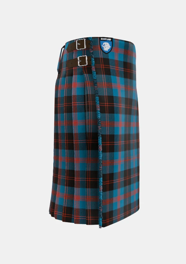 Traditional_Angus_tartan_right_image_with_pleated_design_and_adjustable_buckles_for_men