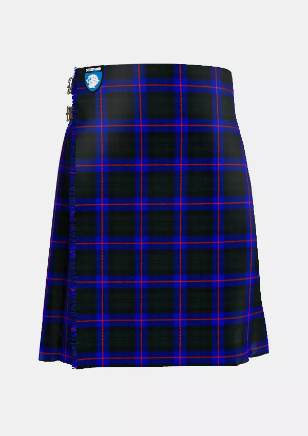 Traditional_Armstrong_Scottish_Tartan_kilt_front_image_with_pleated_design_and_adjustable_buckles_for_men