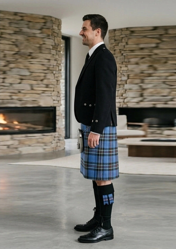 Traditional_Armstrong_tartan_Kilt_and_Argyle_Jacket_Kilt_Outfit_left_image