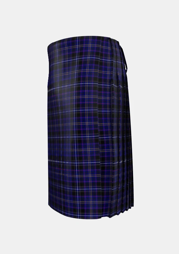 Traditional_Arnold_Tartan_kilt_left_image_with_pleated_design_and_adjustable_buckles_for_men
