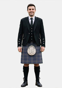 Traditional_Arran_Mist_tartan_11544_Kilt_and_Argyle_Jacket_Kilt_Outfits_front_image