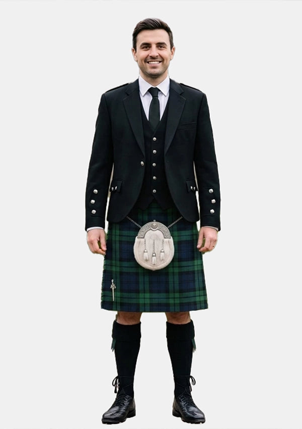 Traditional_Austin_Tartan_254_Kilt_and_Argyle_Jacket_Kilt_Outfits_front_image