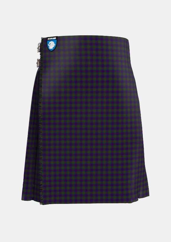 Traditional_Austin_Wilsons_No137_Tartan_269_kilt_front_image_with_pleated_design_and_adjustable_buckles_for_men