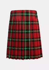 Traditional_Bacon_Red_Tartan_kilt_back_image_with_pleated_design_and_adjustable_buckles_for_men