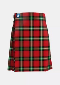 Traditional_Bacon_Red_Tartan_kilt_front_image_with_pleated_design_and_adjustable_buckles_for_men