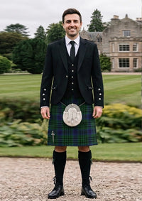 Traditional_Bailey_tartan_2589_Kilt_and_Argyle_Jacket_Kilt_Outfit_front_image