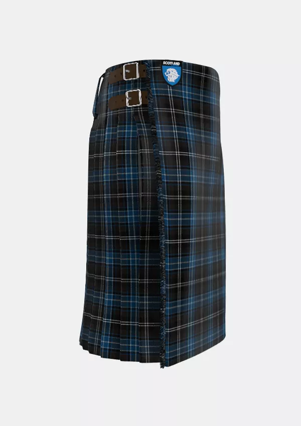 Traditional_Bain_Tom_Tartan_12167_kilt_right_image_with_pleated_design_and_adjustable_buckles_for_men