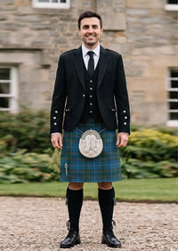 Traditional_Bains_of_Caithness_tartan_6158_Kilt_and_Argyle_Jacket_Kilt_Outfit_front_image