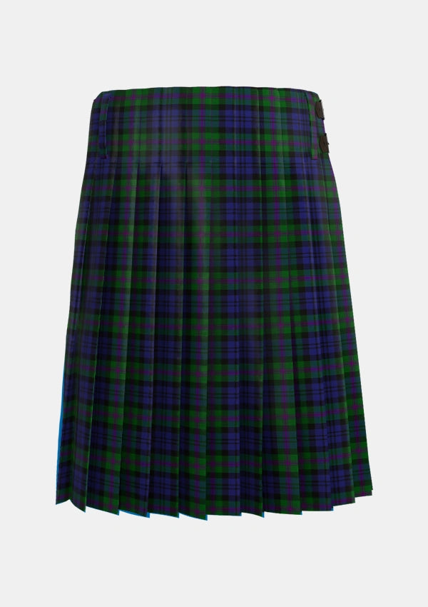 Traditional_Baird_Modern_Tartan_104_kilt_back_image_with_pleated_design_and_adjustable_buckles_for_men