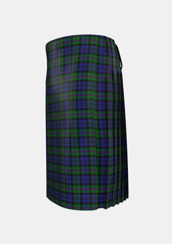 Traditional_Baird_Modern_Tartan_104_kilt_left_image_with_pleated_design_and_adjustable_buckles_for_men