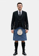 Traditional_Bannockbane_Light_Blue_tartan_27_Kilt_and_Argyle_Jacket_Kilt_Outfits_front_image