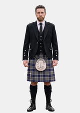 Traditional_Bannockbane_Silver_Tartan_595_Kilt_and_Argyle_Jacket_Kilt_Outfits_front_image