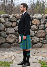 Traditional_Barclay_Hunting_Ancient_Tartan_Kilt_and_Argyle_Jacket_Kilt_Outfit_left_image