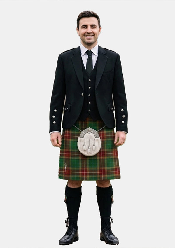 Traditional_Baxter_tartan_3664_Kilt_and_Argyle_Jacket_Kilt_Outfits_front_image