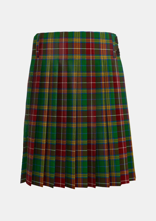 Traditional_Baxter_tartan_3664_back_image_with_pleated_design_and_adjustable_buckles_for_men