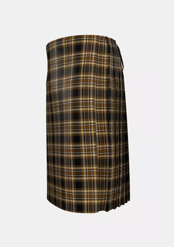 Traditional_Bear_Pride_Tartan_kilt_left_image_with_pleated_design_and_adjustable_buckles_for_men