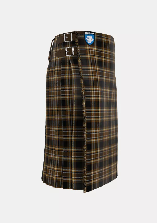 Traditional_Bear_Pride_Tartan_kilt_right_image_with_pleated_design_and_adjustable_buckles_for_men