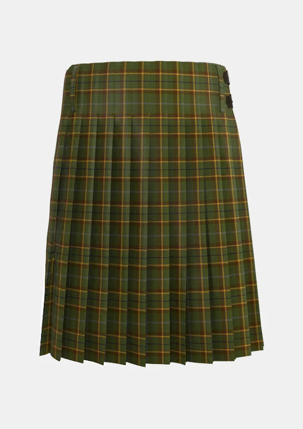 Traditional_Beattie_Tartan_kilt_13259_back_image_with_pleated_design_and_adjustable_buckles_for_men