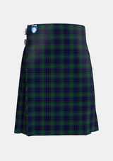 Traditional_Begg_Tartan_kilt_10723_front_image_with_pleated_design_and_adjustable_buckles_for_men