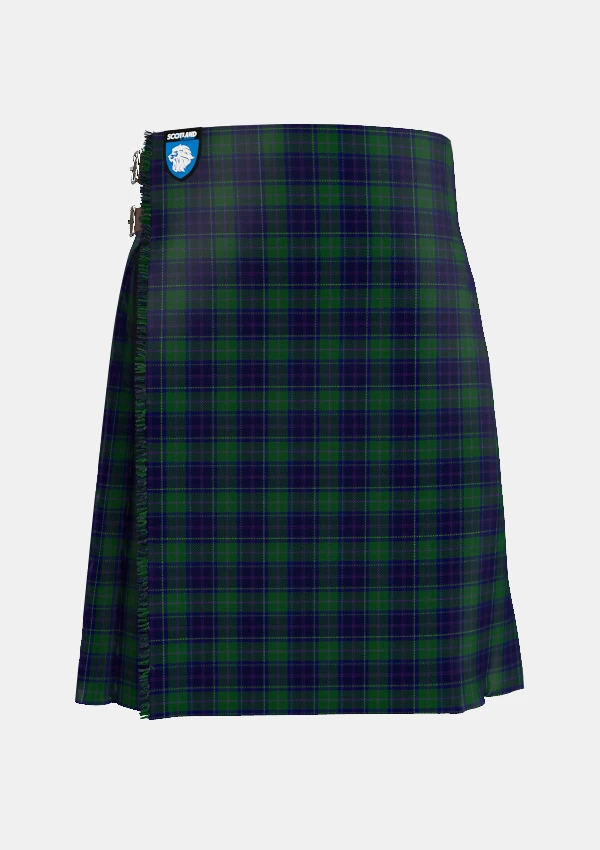 Traditional_Begg_Tartan_kilt_10723_front_image_with_pleated_design_and_adjustable_buckles_for_men