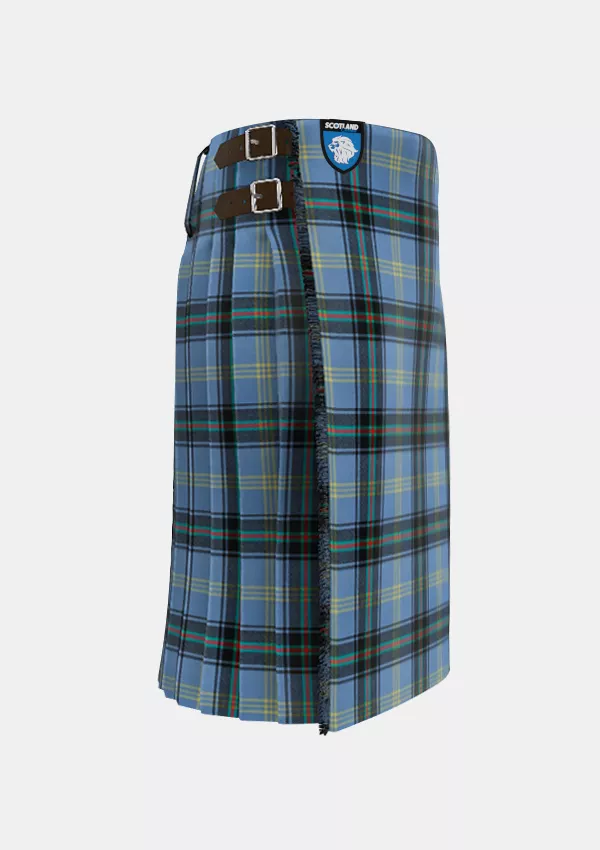 Traditional_Bell_of_The_Borders_Tartan_kilt_right_image_with_pleated_design_and_adjustable_buckles_for_men