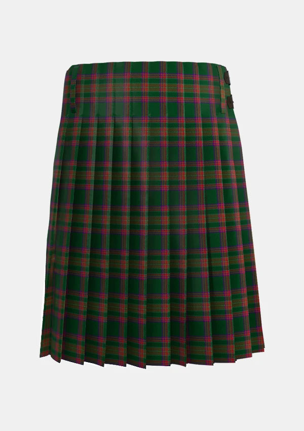 Traditional_Berry_Tribute_Tartan_kilt_11226_back_image_with_pleated_design_and_adjustable_buckles_for_men