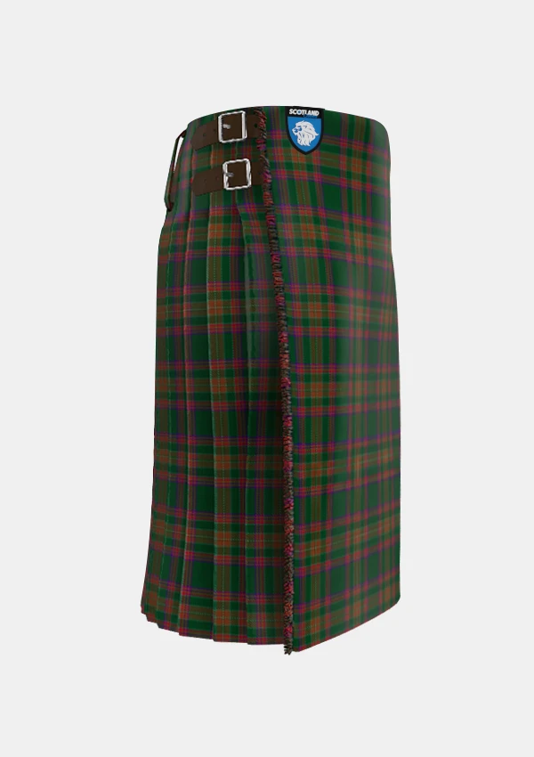 Traditional_Berry_Tribute_Tartan_kilt_11226_right_image_with_pleated_design_and_adjustable_buckles_for_men