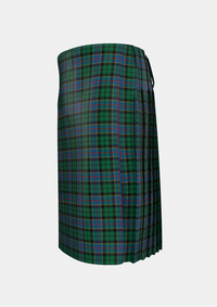 Traditional_Birse_Tartan_kilt_left_image_with_pleated_design_and_adjustable_buckles_for_men
