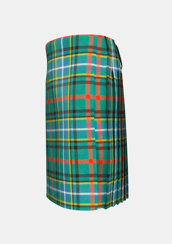 Traditional_Bisset_Tartan_kilt_1478_left_image_with_pleated_design_and_adjustable_buckles_for_men